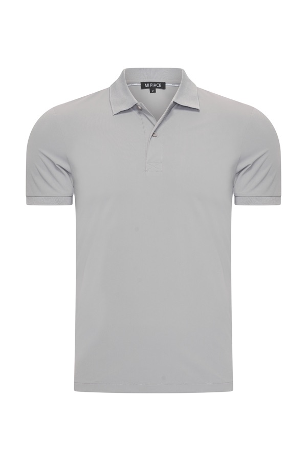 Mi-Piace travel polo light grey