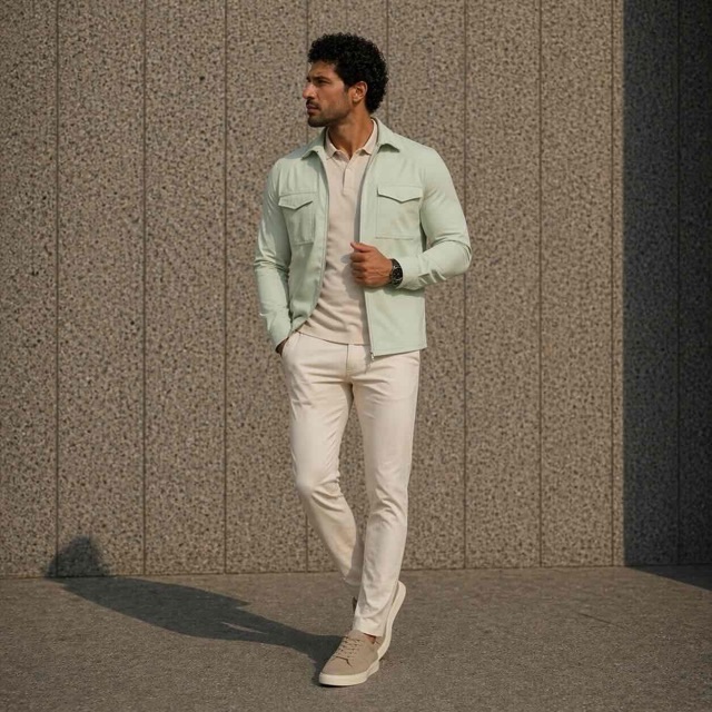 Mi-Piace travel overshirt mint