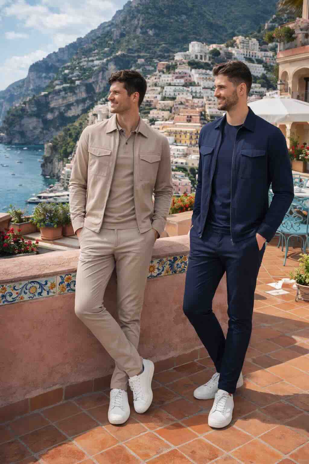 mannen travel outfit van Mi Piace | Voor werk, feestje of vrije tijd