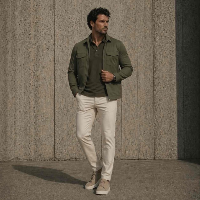 Mi-Piace travel overshirt olive