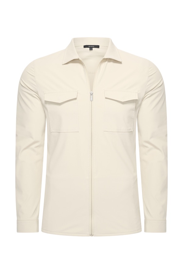 Mi-Piace travel overshirt stone