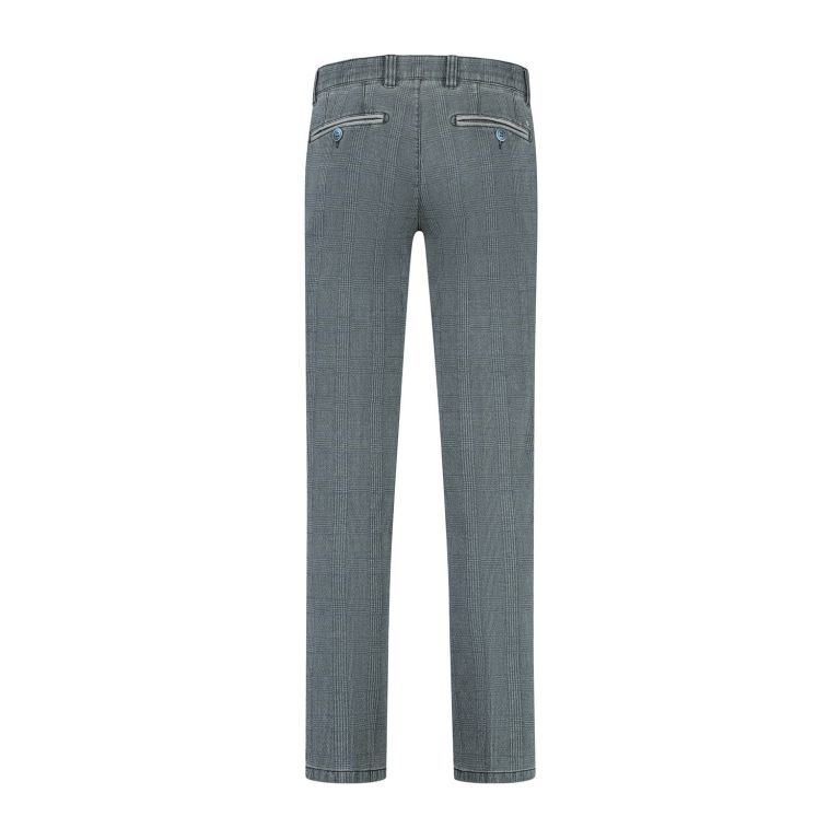 Com4 broek blauw ruit 2120 1133