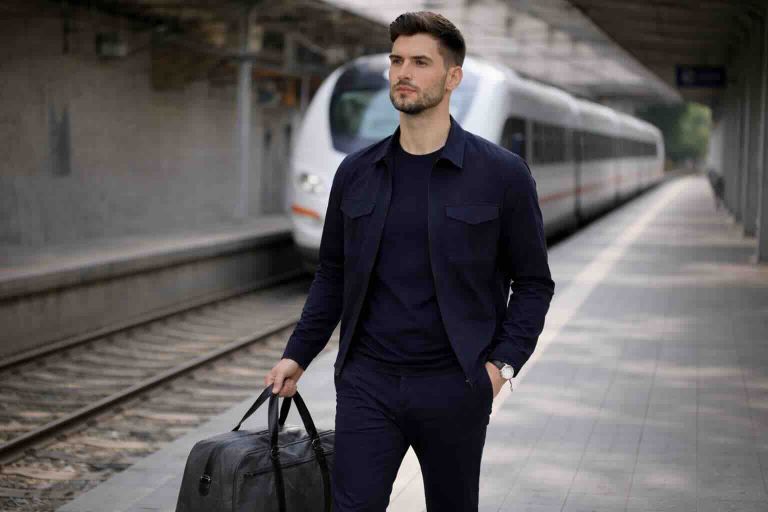 Mi-Piace travel overshirt navy
