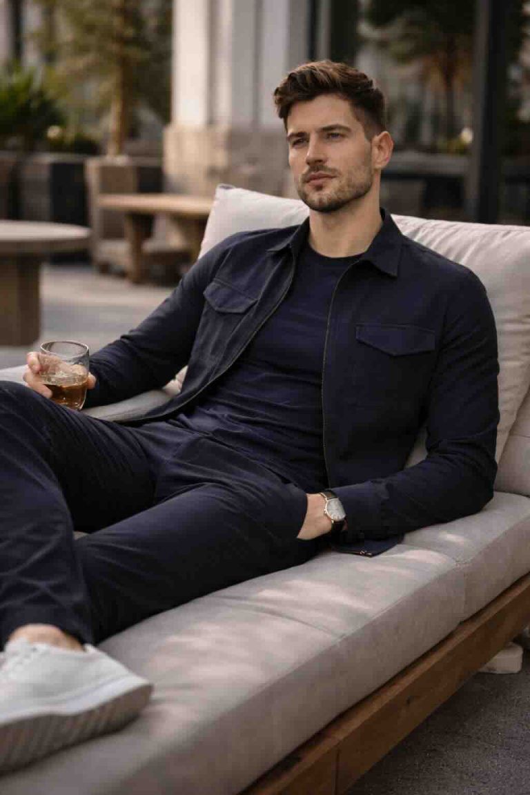 Mi-Piace travel overshirt navy