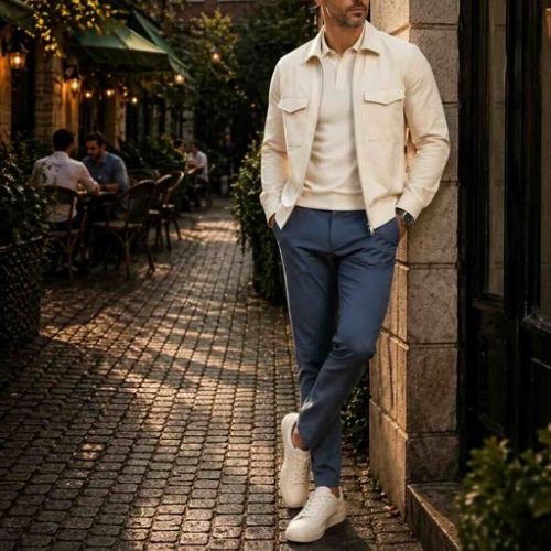man met mi piace travel in de kleur cloud blue 